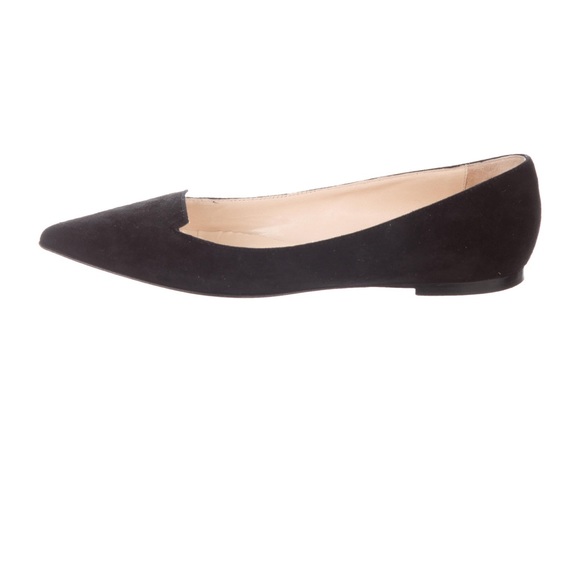 Jimmy Choo Black Suede Flats - Picture 3 of 4